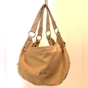 David Jones Tan bucket bag